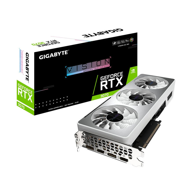 Gigabyte GeForce RTX 3070 VISION OC 8G Graphics Card - كرت الشاشة